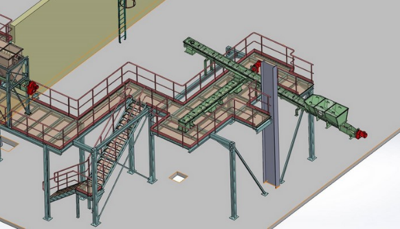 Convoyeur à vis - manutention de produits pâteux ou pulvérulents - acier, inox ou Hardox - sur mesure_3