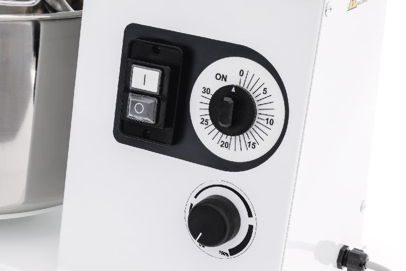 Pétrin à spirale tête relevable - 22L / 17 kg - moteur triphasé - cuve amovible_3