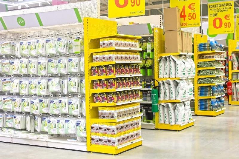 Tête de gondole modulable avec / sans piètements - Dimensions 665/1000/1330 mm_3