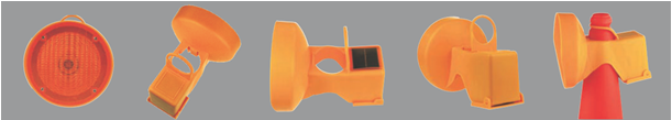 Lampe de cône solaire à défilement, système infra-rouge - LAM CONE 2021_3