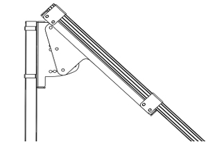 Support de fixation Uniteck pour panneau solaire 150W - Inclinaison réglable 0°-90° - Fabriqué en France_3