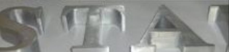 Lettrage 3D pleines ou creuses en aluminium brossé - relief de 10 à 100 mm - fixation incluse et options LED_3