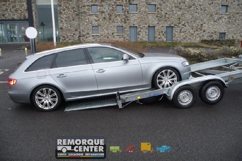 Porte voiture LIDER avec grandes rampes - 2 essieux - PTAC : 2500 kg - 394 x 190 cm - Reference - BORO_INDIANNA2_3