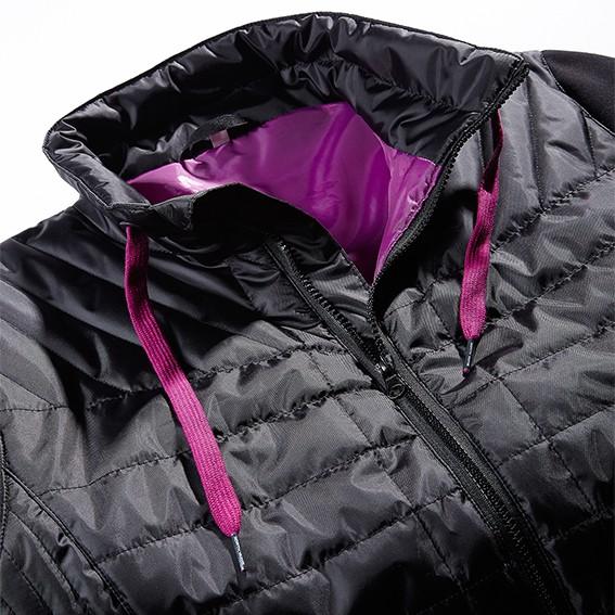 Veste de travail femme - Taille L, 92-96 cm - Noir - Col montant ajustable - Référence 980112_3