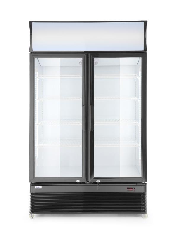 Armoire réfrigérée avec caisson lumineux 2portes vitrées 618L ARKTIC HENDI_3