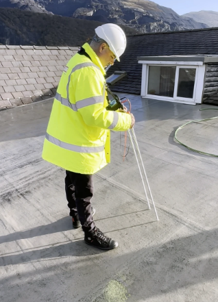 Kit de détection Wet Roof Pro2 avec électrode éponge pour surfaces verticales