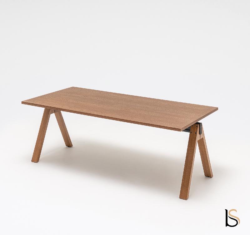 Bureau individuel Viga - MDD - Non, 160, Placage chêne naturel_3