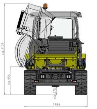 Dumper autochargeur adapté à la construction et à l'agriculture