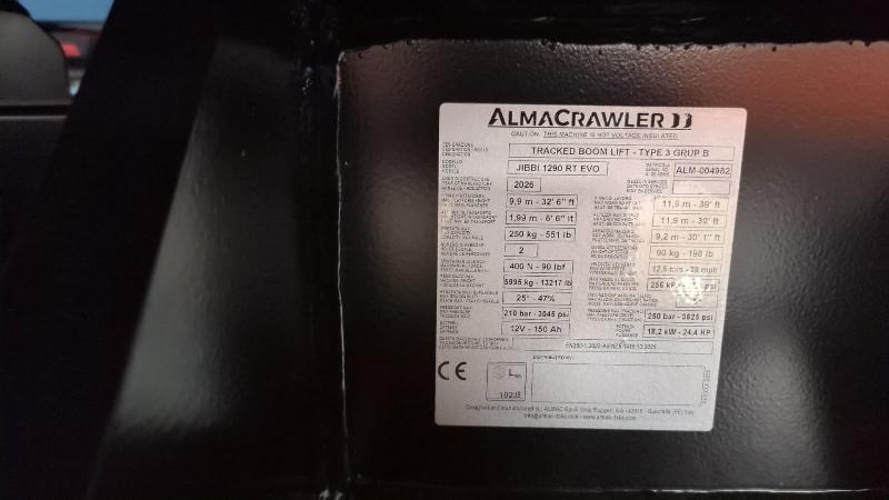 Nacelle telescopique ALMACRAWLER jibbi 1290 rt evo occasion_3