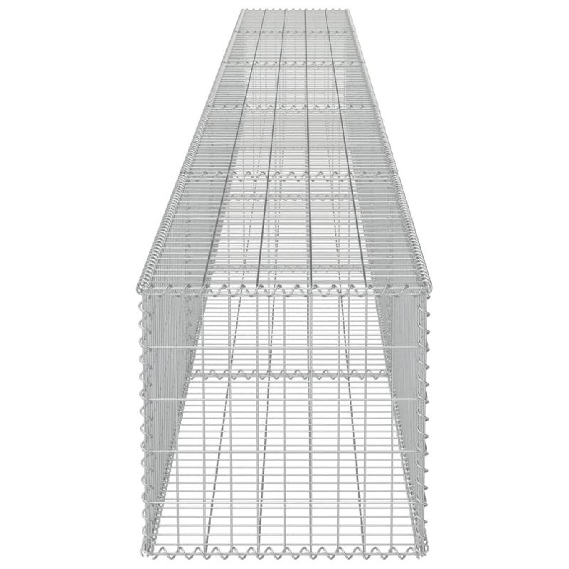 Vidaxl mur à gabion avec couvercles acier galvanisé 600 x 50 x 50 cm 143581_3