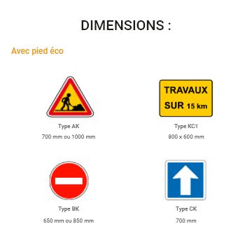 Signalisation temporaire - Gamme Tempo - Panneau de chantier en PVC 6mm Haute Densité - Certifié NF_3