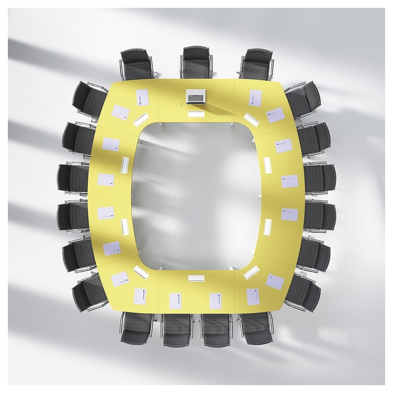 Table de réunion FREGATE CLEN - 18 personnes - L 520 x 140 cm - Top access_3