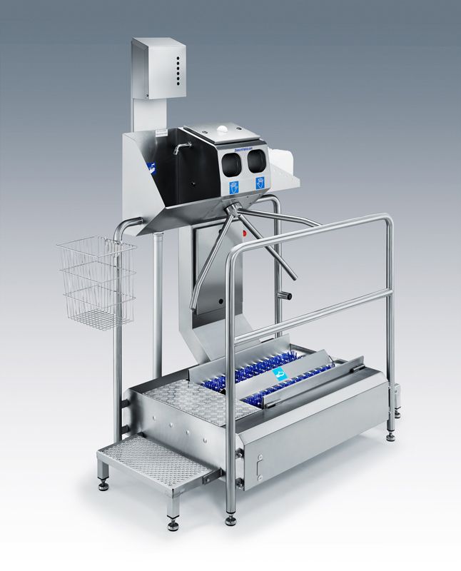 Sas Hygiène avec module de nettoyage des semelles et contrôle d'entrée - ECO Compact III_3