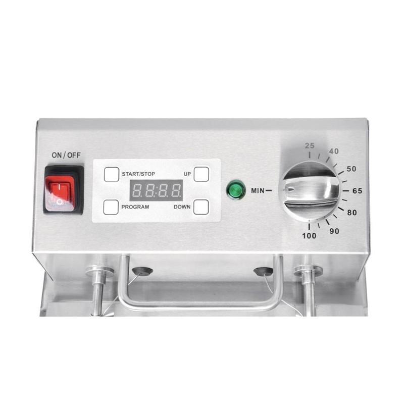 Cuiseur à pâtes professionnel 4 paniers avec minuterie et robinet de vidange_3