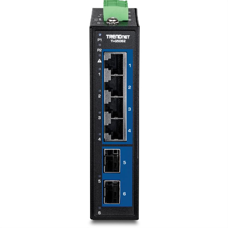 TRENDnet TI-G5062 Switch Rail DIN industriel 2,5G à 6 ports avec ports SFP+ 10G_3