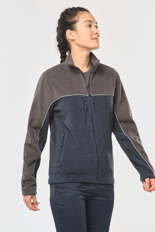 Veste micropolaire bicolore écoresponsable unisexe - Réf: WK904 - 100% polyester recyclé_3