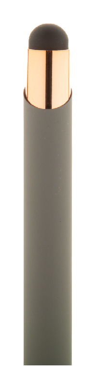 Stylo stylet en aluminium recyclé - finition caoutchoutée - détails rose doré - spécial gravure laser miroir_3