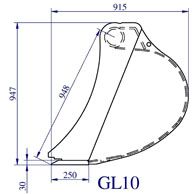 GL 10 Godet de curage - Lamy Les Constructeurs - 450mm à 1200mm pour pelles de 10 à 14T_3