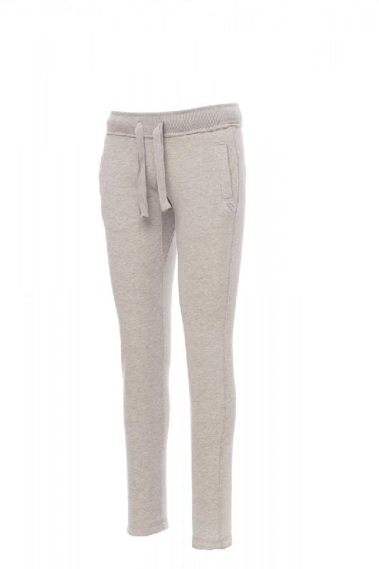 Pantalon femme - Sweat élastique avec cordon et finitions vintage - COLLEGE LADY - 000384-0020 - Payper_3