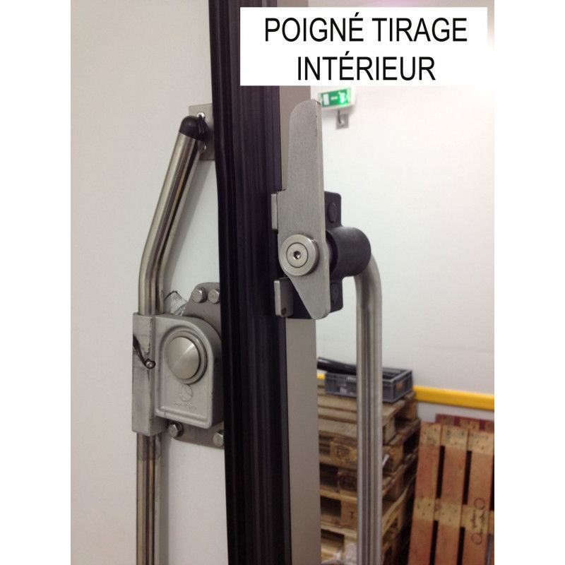 Comete droite - porte de chambre froide coulissante - isotherme négative - Somafracl - 1000x2000 mm_3