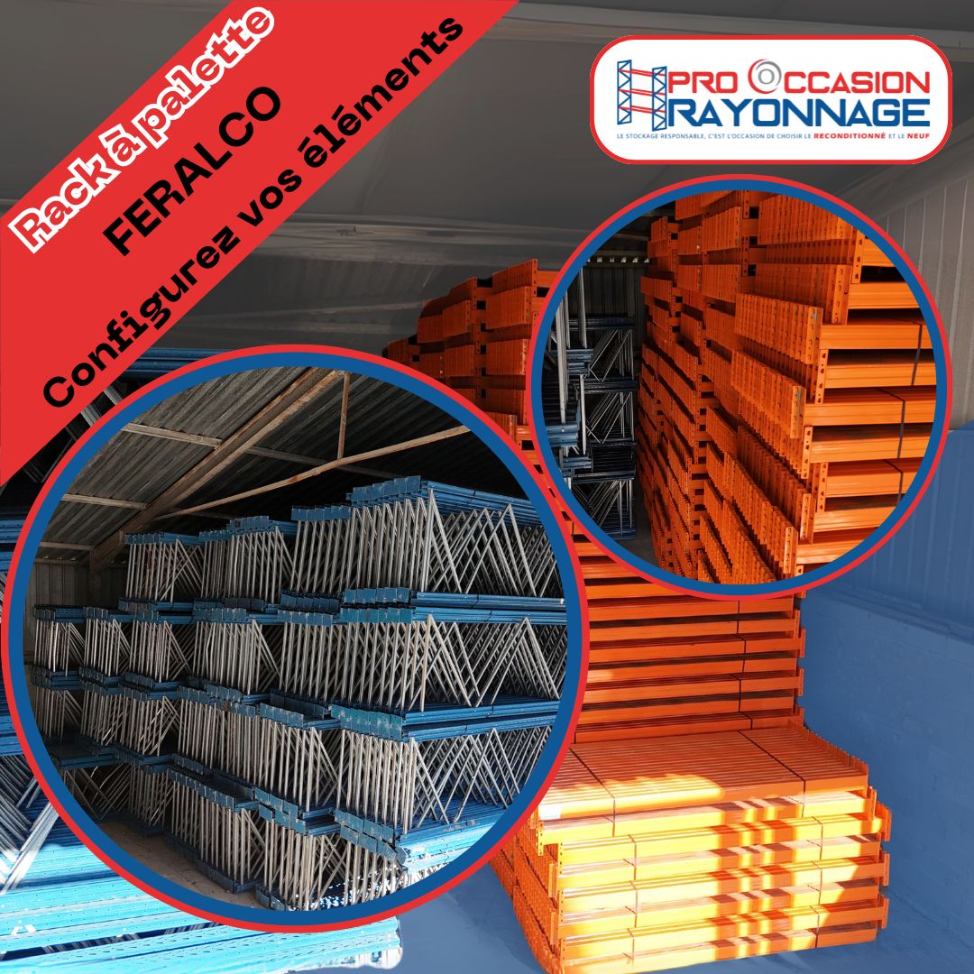 Rack à palettes sur mesure FERALCO - Configurable selon vos besoins, capacité 2,4 tonnes par niveau_3