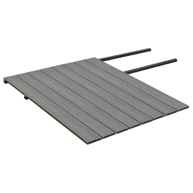 Vidaxl panneaux de terrasse et accessoires wpc marron/gris 20 m² 4 m 3070472_3