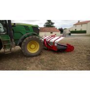 Andaineur à tapis pour haricots - porté avant, dents rigides Ø12 et entraînement hydraulique_3