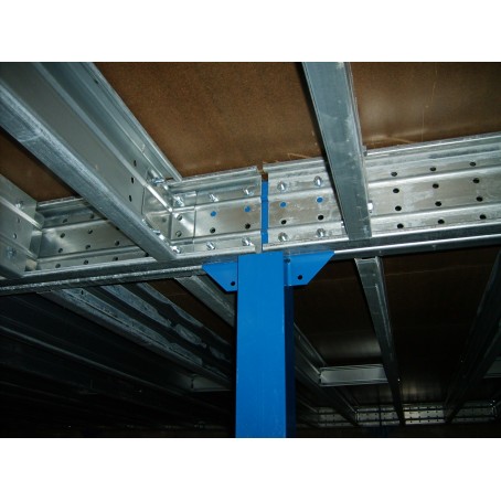 Plate-forme industrielle sur poteaux - Optimisation des volumes et surfaces de stockage - Structure métallique avec plancher CTBH_3