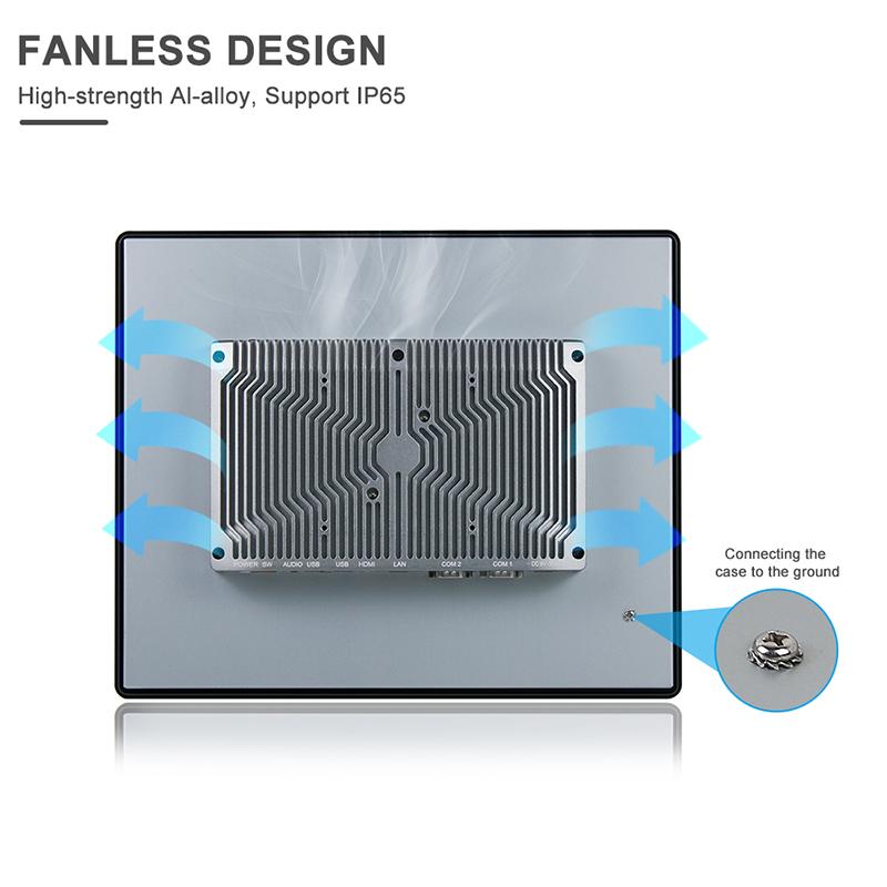 Panel PC industriel fanless 17 pouces SXGA - EVI-17SAR - Intel Core i3/i5/i7 - IP65 - Tactile résistif_3