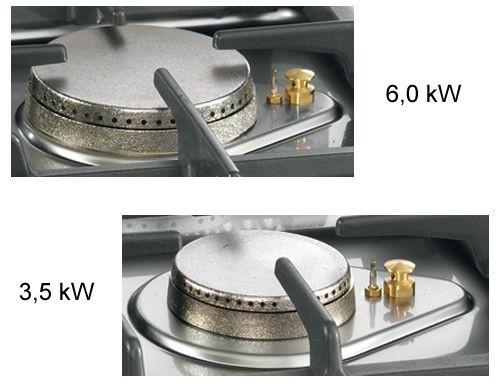Fourneau à gaz professionnel 6 feux (33,5 kw) + four à gaz (7,8 kw)_3