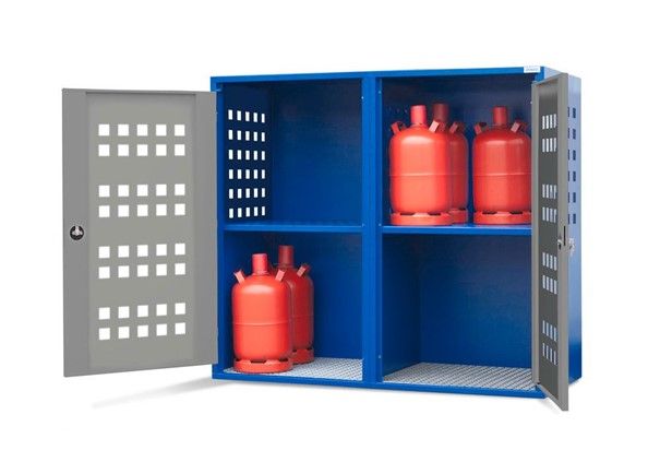 259069W - Armoire pour bouteilles de gaz LB 8 - Extérieur, acier galvanisé, stockage sécurisé_3