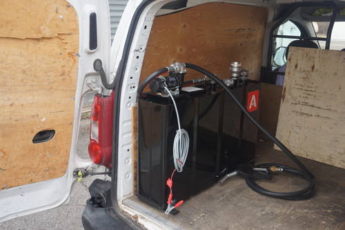 Cuve de transport de gasoil embarqué sur des véhicules utilitaires, disponible en 125, 250, 450 l - vehicube - vc_3