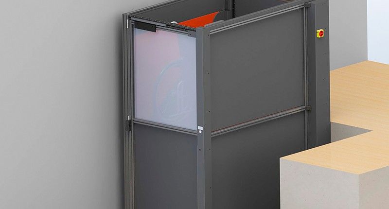 Élévateur PMR - Hauteur de levage 3m - Charge 400 kg - Plate-forme 1,40 x 1,20m_3