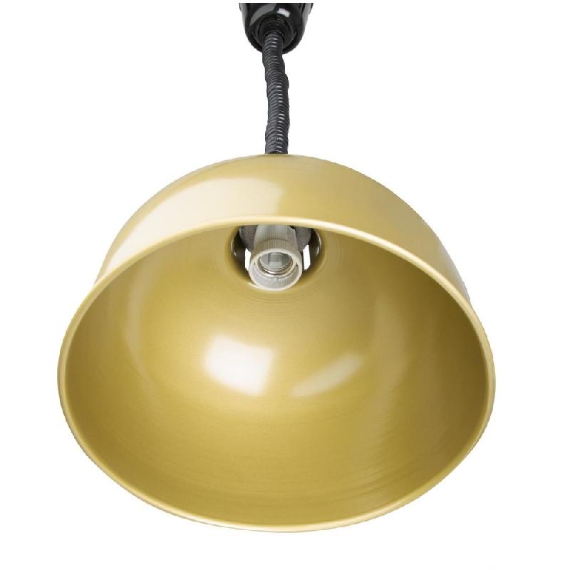 Lampe chauffante dôme rétractable Buffalo finition dorée | Buffalo - DY462_3