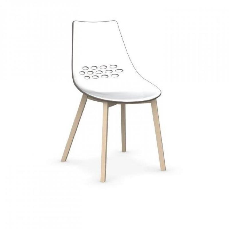 Lot de 2 chaises JAM W grège - coque bicolore en techno-polymère, piétement en hêtre blanchi - fabrication 100% italienne_3
