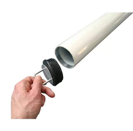 Cendrier sur pied Potelet-Cigarette - Contenance 3000 mégots - Tube acier Ø 76 mm et aluminium moulé_3