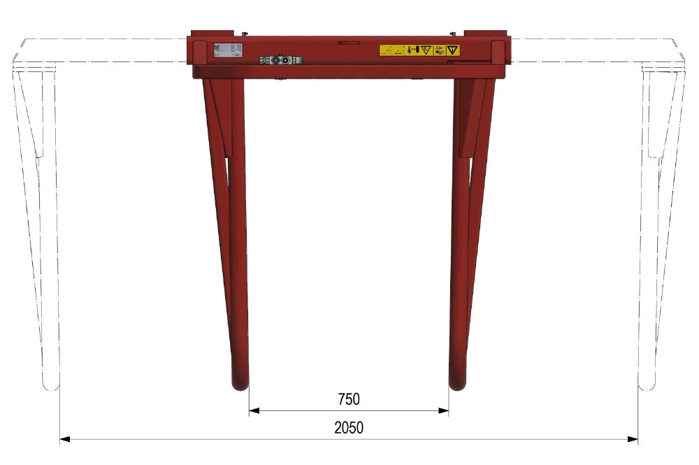 Bkp-uf - pince à balle pour balles cubiques enrubannées - Wifo - capacité max. 1500 kg - poids 325 kg_3