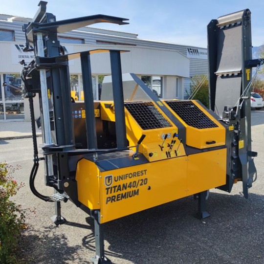 Combiné à bois de chauffage Titan 40/20 PREMIUM - scieur fendeur Uniforest avec lame WIDIA, 20 tonnes de force de fendage_3