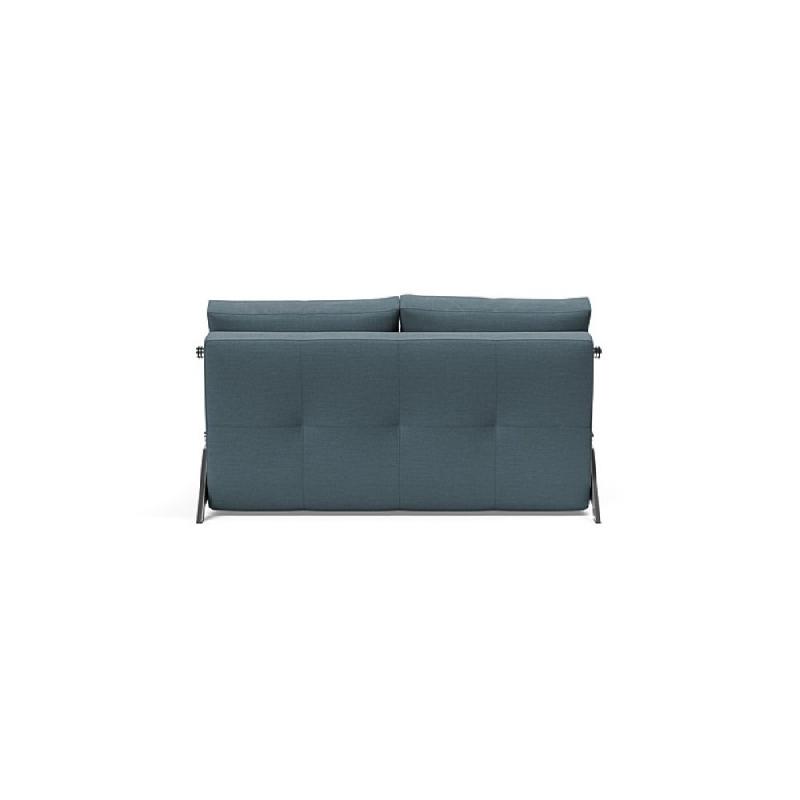 Innovation Living - Canapé design Cubed 02 Chrome convertible 200x140 cm - Tissu Vivus Dusty Blue_3