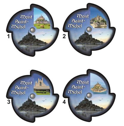 Magnet personnalisé moulin à vent - MDF, folio magnétique et carton - Diamètre 76 mm - Fabriqué en France_3