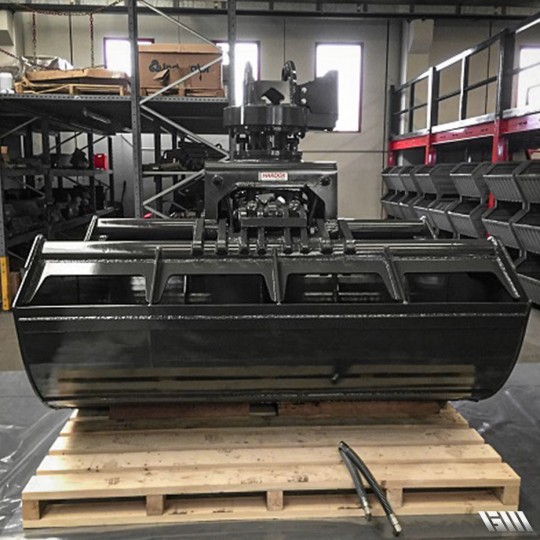 Benne preneuse industrielle de reprise MBB-H - usage intensif - capacité 900 à 3000 litres SAE - marque MINELLI_3