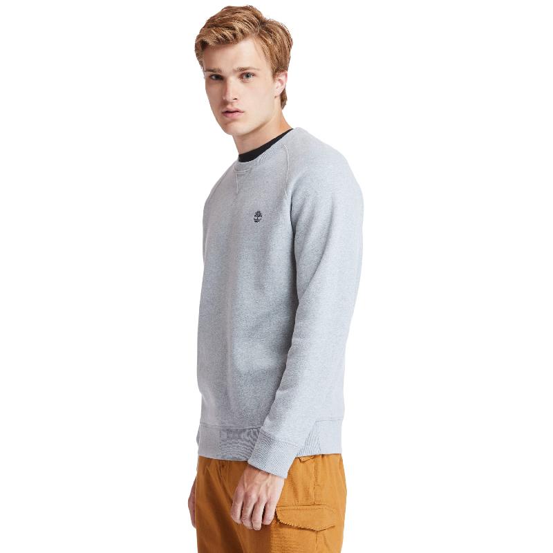 Sweat-shirt col rond Exeter River Timberland - Réf : TB0A2BNK - coton/polyester, toucher peau de pêche, logo brodé_3