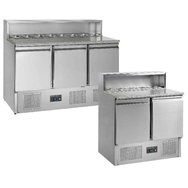 Comptoir à pizza GN1/1 PT930 Inox L1365mm 16456 TEFCOLD_3