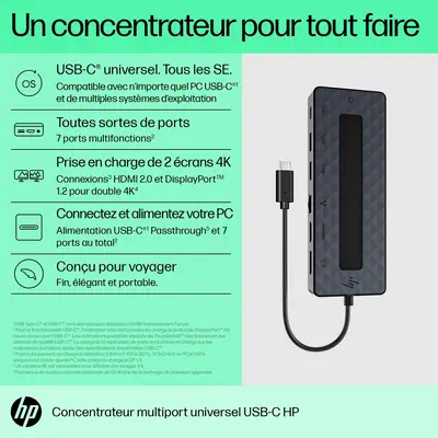 Concentrateur multiport USB-C universel HP_3