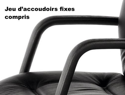 Fauteuil Directionnel en cuir Max 2 - Sitek - cuir noir_3