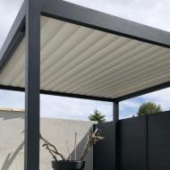 Pergola 3x3 à lames orientables pour espace extérieur
