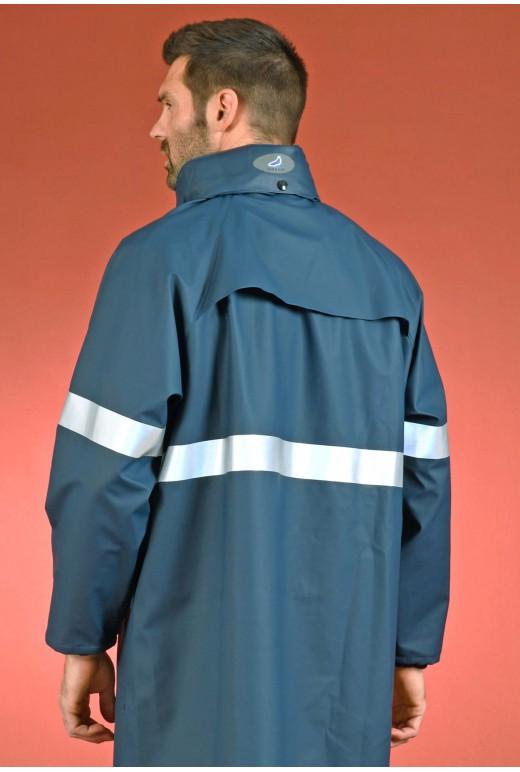 Veste de pluie multirisques ATEX - Réf. Vdz2prpfra* - Ignifugée et antistatique avec bandes rétroréfléchissantes_3