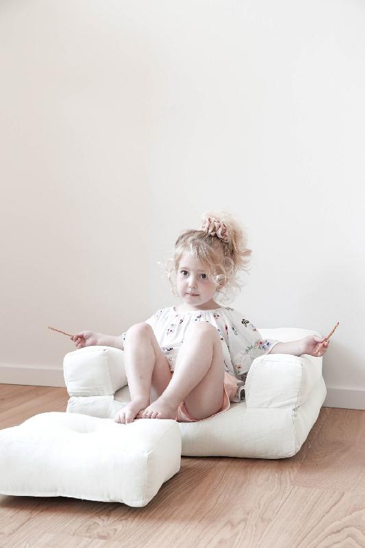 Fauteuil futon convertible Mini Cube - Couleur naturel - Matelas de 60x135 cm - 7 coloris disponibles_3