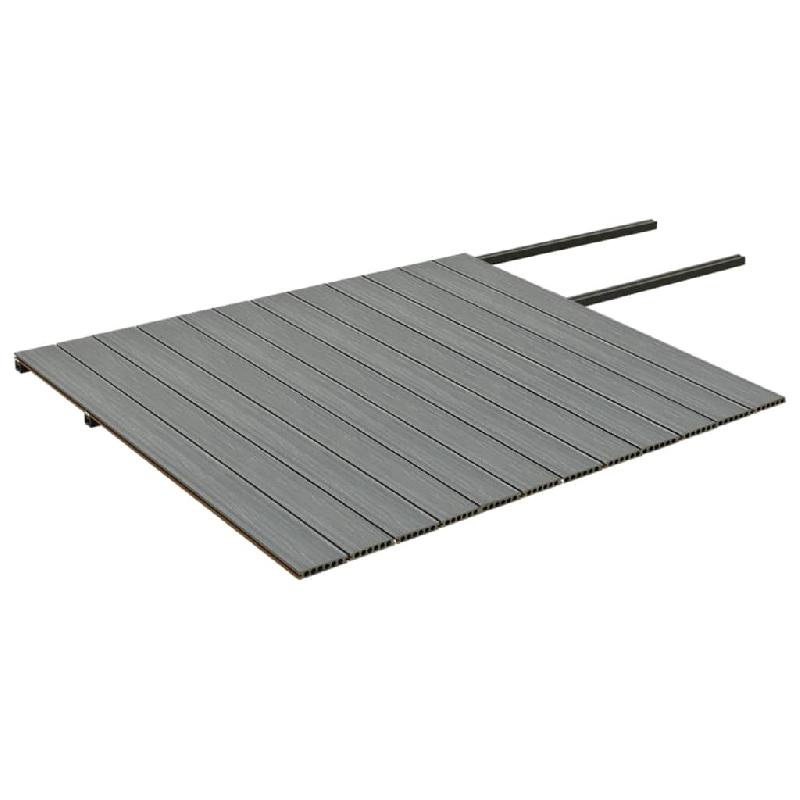 Vidaxl panneaux de terrasse et accessoires wpc marron/gris 30 m² 4 m 3070474_3