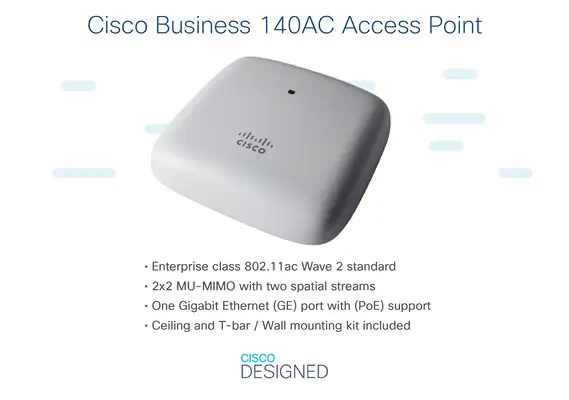 Cisco CBW140AC 867 Mbit/s Blanc Connexion Ethernet, supportant l'alimentation via ce port (PoE)_3